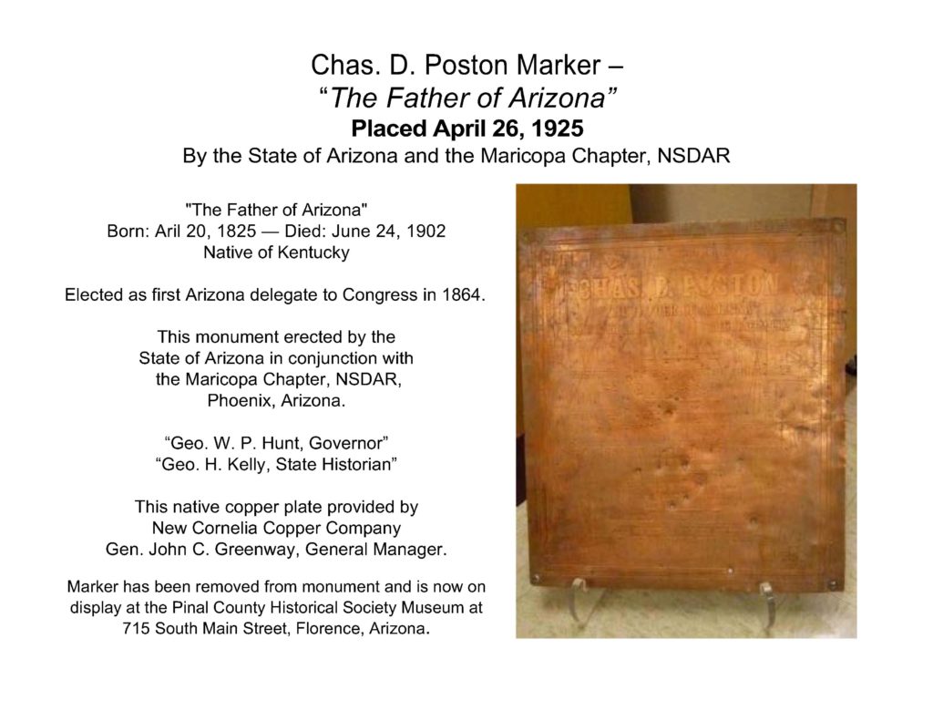 Chas. D. Poston Marker